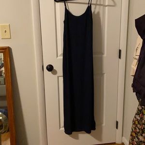 Navy J. Crew slip dress/coverup with adjustable straps
